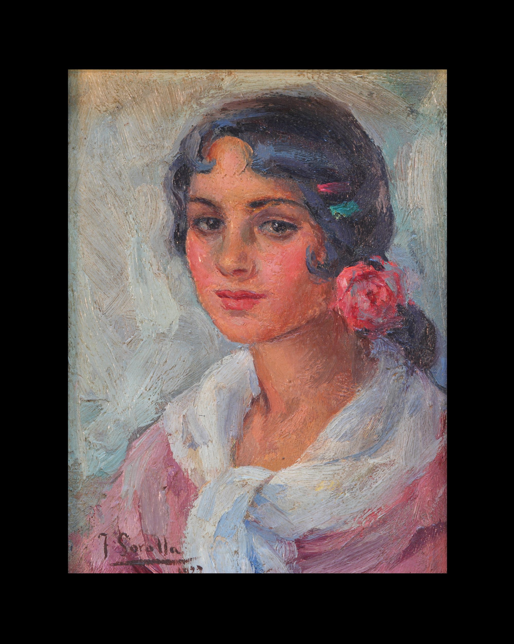 Portrait of a woman, Joaquin Sorolla