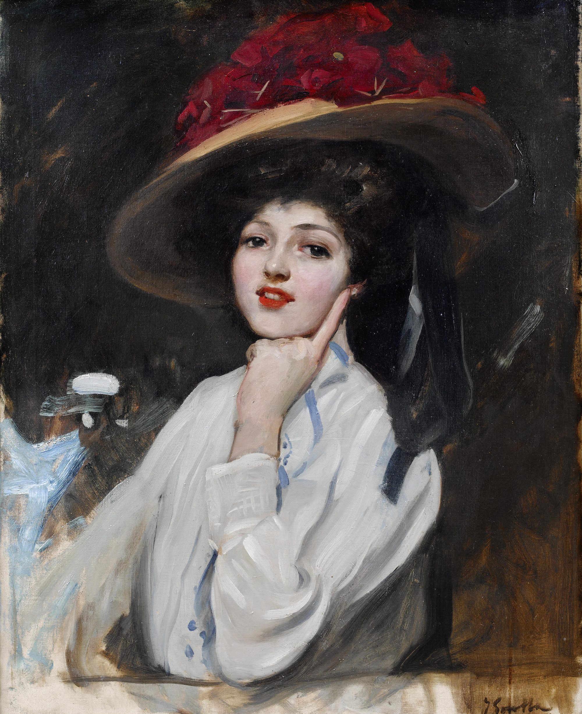 Portrait of a young woman, Joaquin Sorolla